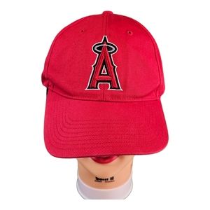 Vintage Anaheim LA Angels Baseball Hat Twins Enterprise‎ Strapback MLB Red
